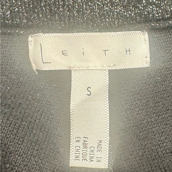 Leith Black & Silver Sparkly Stretch Pull On‎ Wide Leg Capris Size Small - Picture 6 of 8